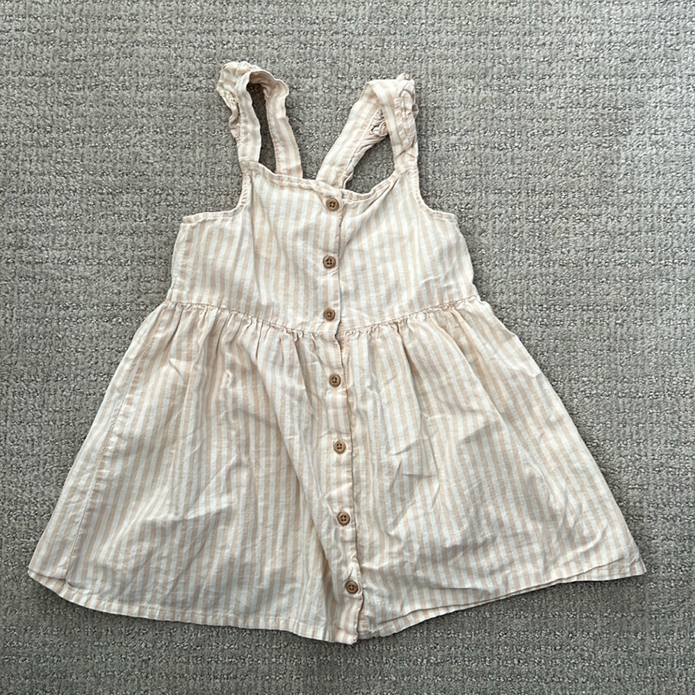 Toddler girl striped dress